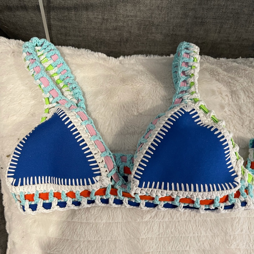 Blue crochet Bikini Set